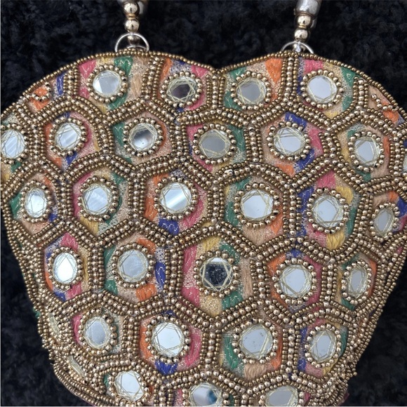 Embellished Multicolor Handbag - Picture 3 of 10